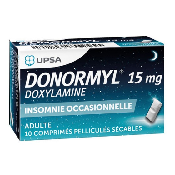 Donormyl 15mg - 10 scored film-coated tablets