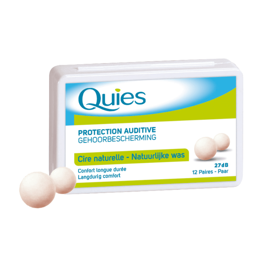 Boules Quies Protection Auditive en cire 12 paires made in France